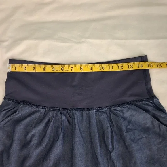 Lululemon Post Power Crop Pants Cadet Blue Size 6 Tencel W6C48S Yoga Active - Picture 4 of 11